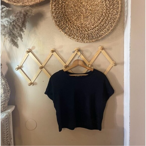 Shein black basic crop top t-shirt - Picture 3 of 7